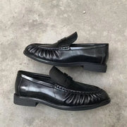 Women's Leather Retro Flats – Shop at OWNLUXE