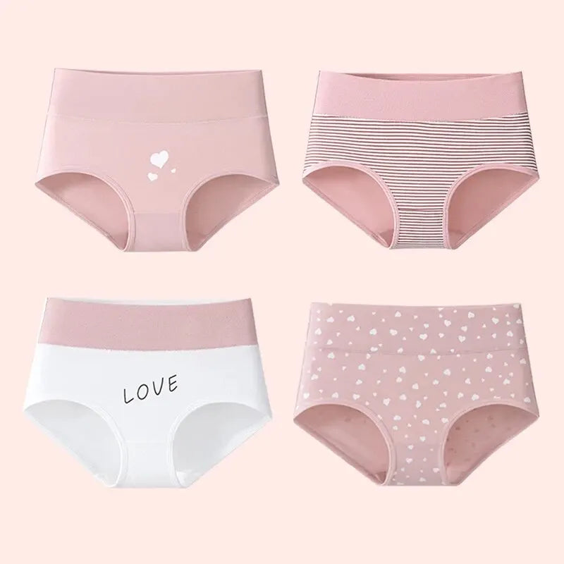 Women's High-Waist Print Briefs 4-Pack | Plus Size M–5XL | OWNLUXE