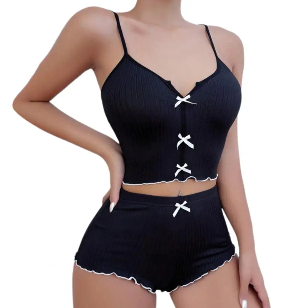 Two-Piece Polyester Pajama Set (White) – Shop at OWNLUXE