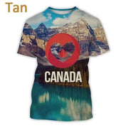 3d Print I Love Canada Graphic Tshirt For Men Casual T-Shirt | OWNLUXE