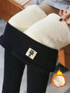 Women's High-Waist Leggings (No Pattern Black) | OWNLUXE