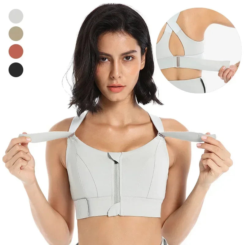 Adjustable Polyester Supportive Sports Bra | OWNLUXE