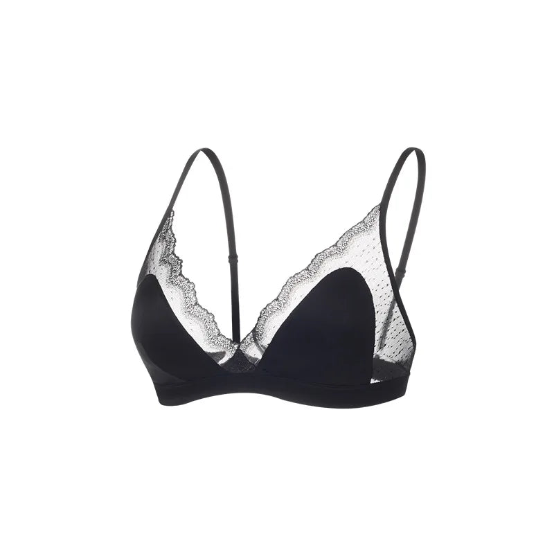 Silk Wire-Free Lace Bra | OWNLUXE