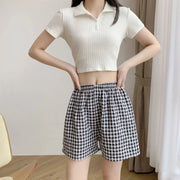 High-Waist Wide-Leg Sport Relaxed-Fit Shorts | OWNLUXE