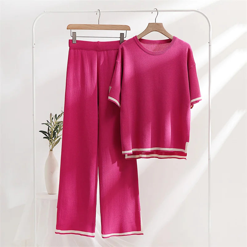 Two-Piece Knit Pajama Set – Shop at OWNLUXE