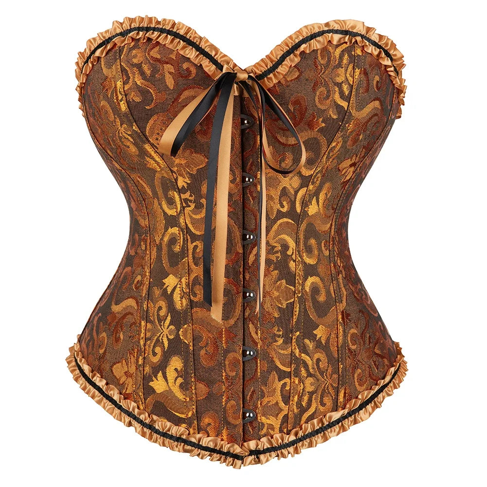 Victorian Lace-Up Corset Bustier | OWNLUXE