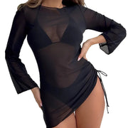 Long Sleeve Mesh Mini Cover Up Accessory | OWNLUXE