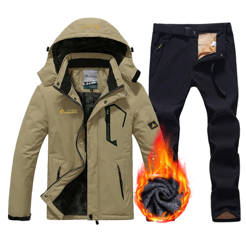 Winter Ski Suit Men Snowboard Fleece Jacket Pants | OWNLUXE