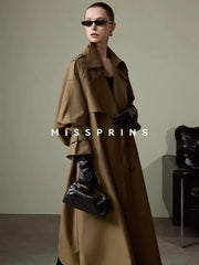 Women's Trench Coat (Khaki) | OWNLUXE