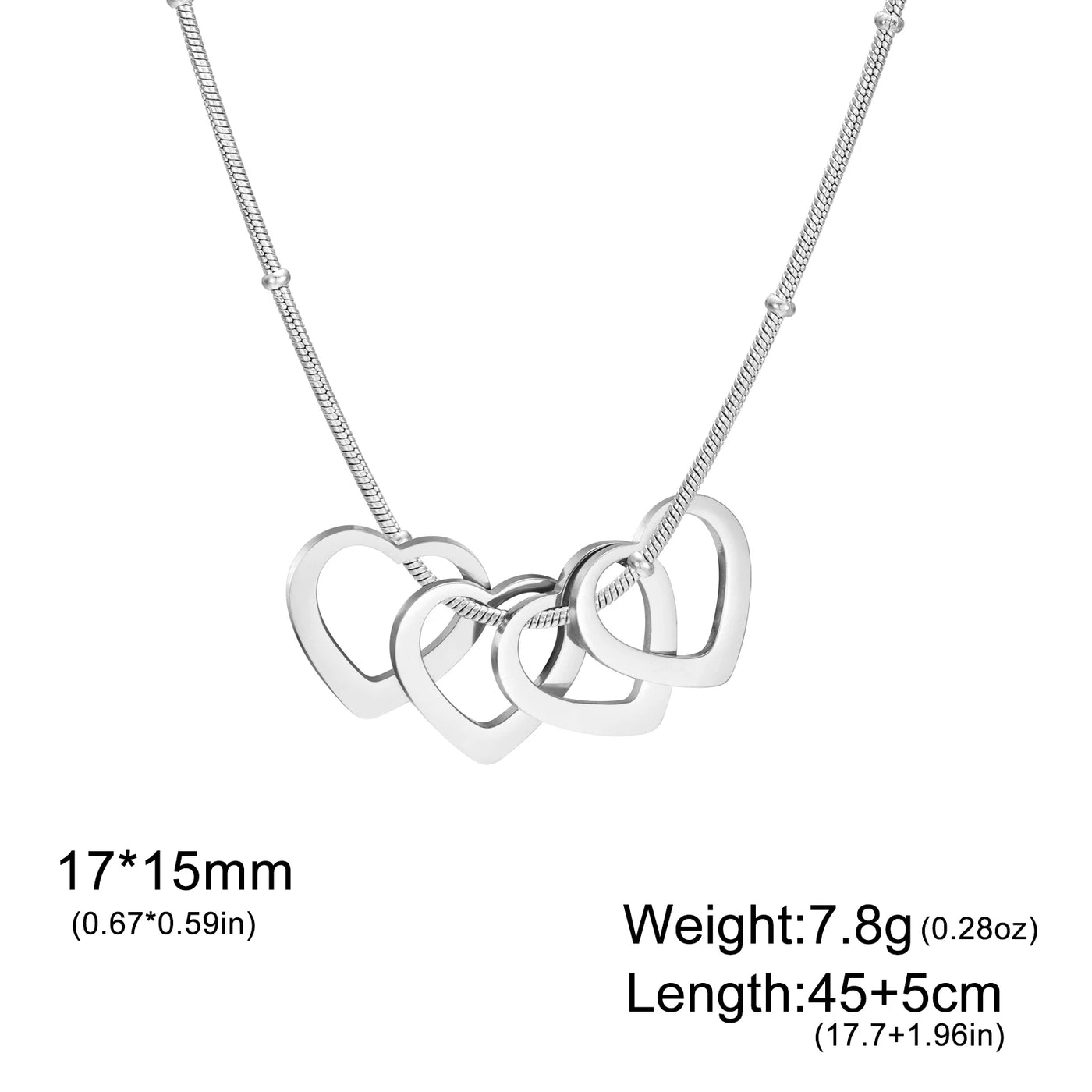 Personalized Heart Name Necklace – Family Keepsake | OWNLUXE