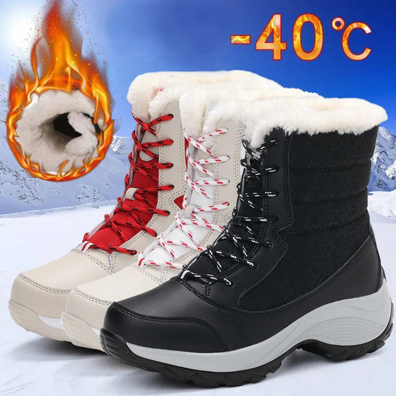 Winter Plush Mid-Calf Boots | Bottes d’hiver mi-mollet doublées en peluche