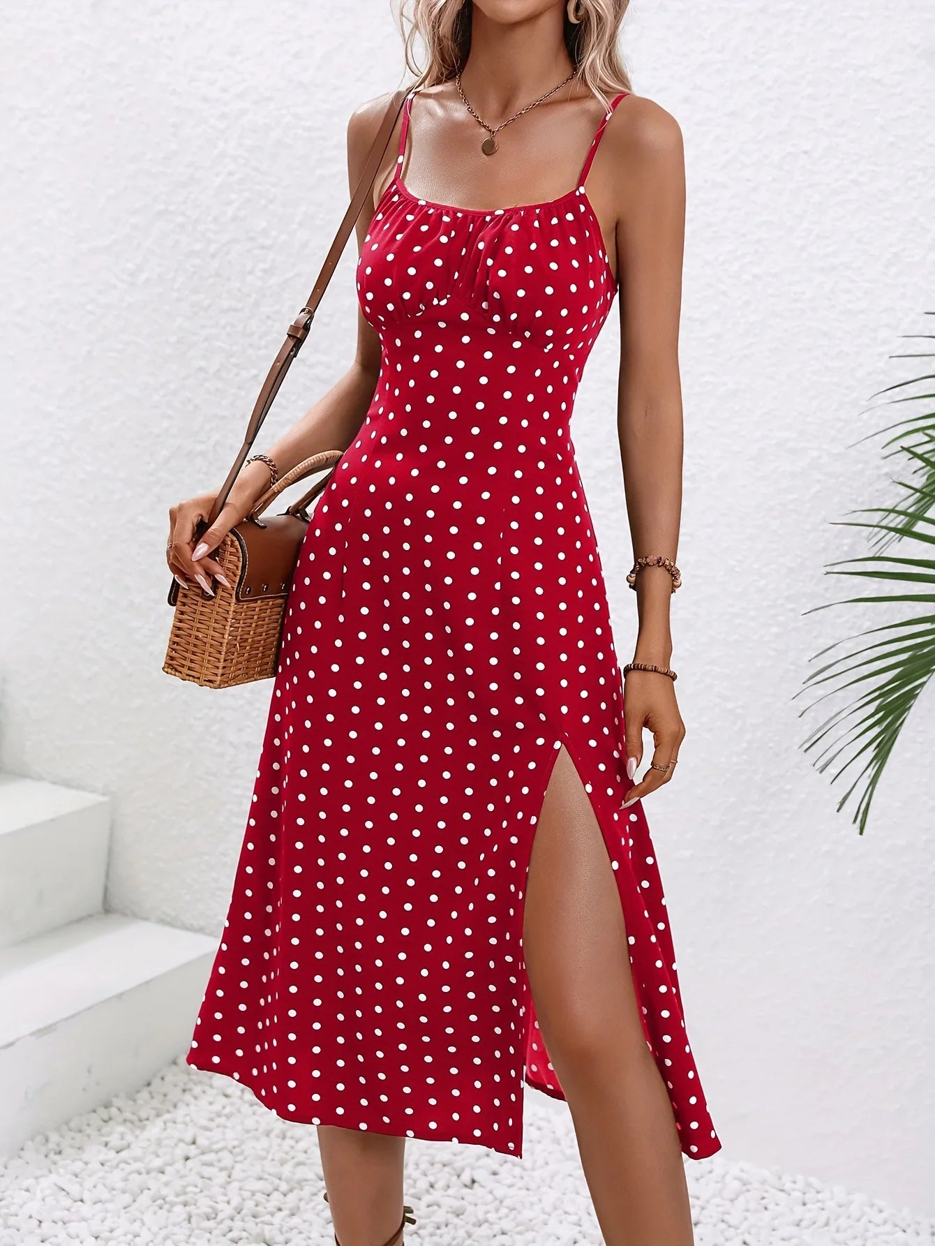 Floral Print Square-Neck Dress | OWNLUXE