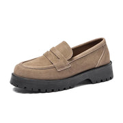 Women's Leather Loafers (Grey Suede) – Shop at OWNLUXE