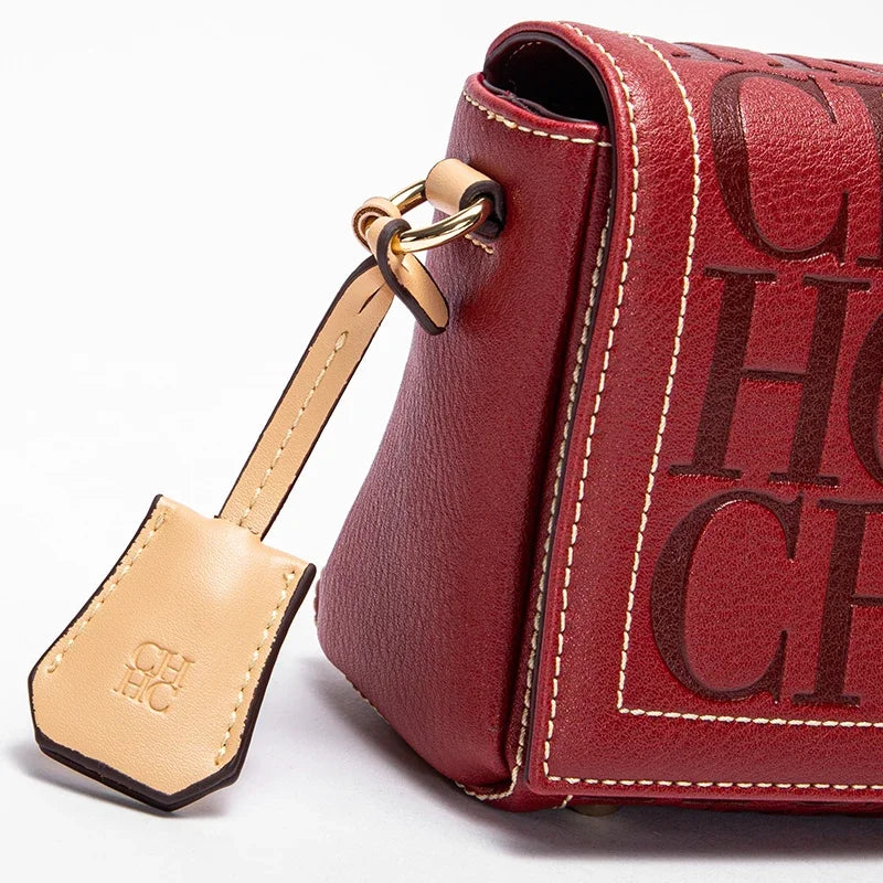 Classic Letter Square Crossbody Bag - Light Luxury PU Shoulder Bag | OWNLUXE