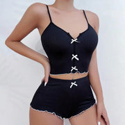 Two-Piece Polyester Pajama Set (White) – Shop at OWNLUXE