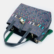 CH Luxury Brand Tote Bag - Italian Letter Print with Lock Design