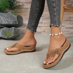 Load image into Gallery viewer, Floral Beach Flip-Flops for Women - Comfy Slip-On Summer Slides, Versatile Casual Outdoor Footwear
