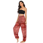 Women’s High-Waist Floral Bloomers – Loose, Lightweight & Boho