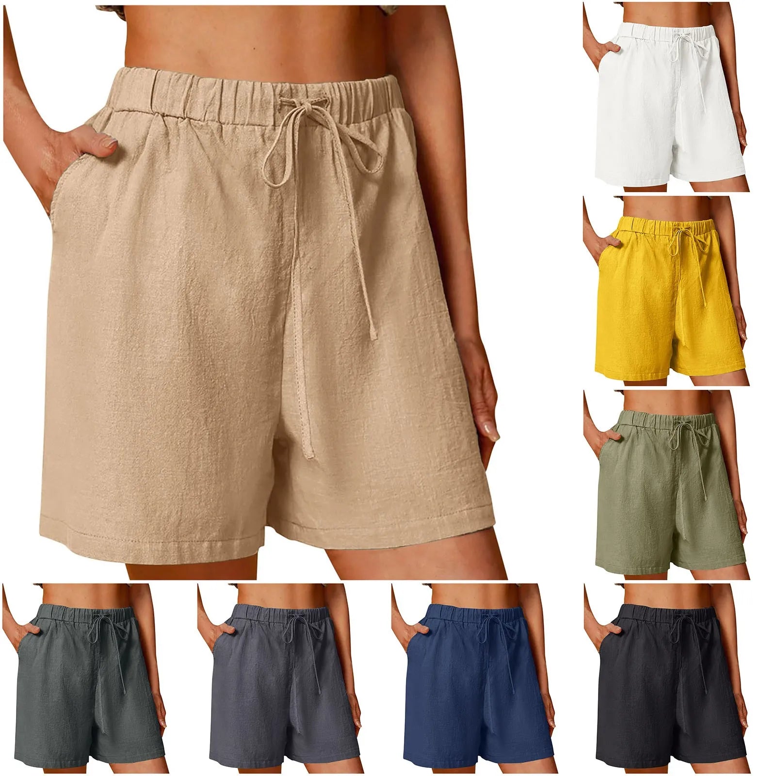 Women's Stretch Twill Summer Shorts – Casual, Breathable, and Stylish