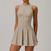 Tennis Dress with Built-In Shorts - Athletic Workout Gym Outfit | OWNLUXE