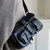 Black Leather Structured Handbag | OWNLUXE
