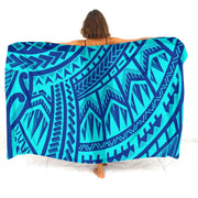 Hibiscus-Print Polynesian Sarong | OWNLUXE