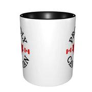 Proudly Canadian Maple Leaf & Flag Mug - Ceramic Coffee Cup Gift