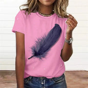 Summer Fashion Women's T-shirt 3d Floral Print Tee Large | OWNLUXE