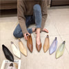 Women's Leather Flats (Beige) | OWNLUXE