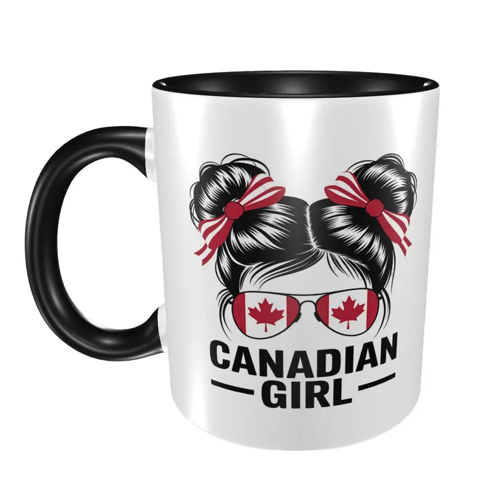 Canada Canadian Maple Leaf Roundel Mug Funny Ceramic Coffee Cups Tea Mugs Milk Cup Drinkware Gift for Friends
