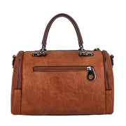 Women's Soft PU Boston Bag - Elegant Everyday Handbag
