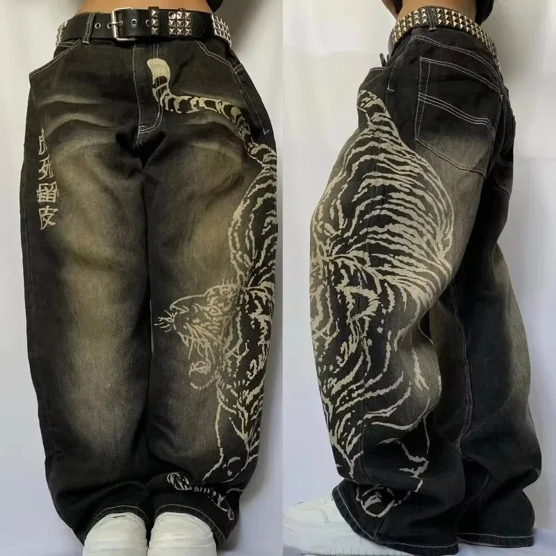 2026 American Trend Straight Jeans - Hip Hop Wide Leg Unisex