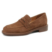 Women's Leather Vintage Loafers (Coffee) – Shop at OWNLUXE