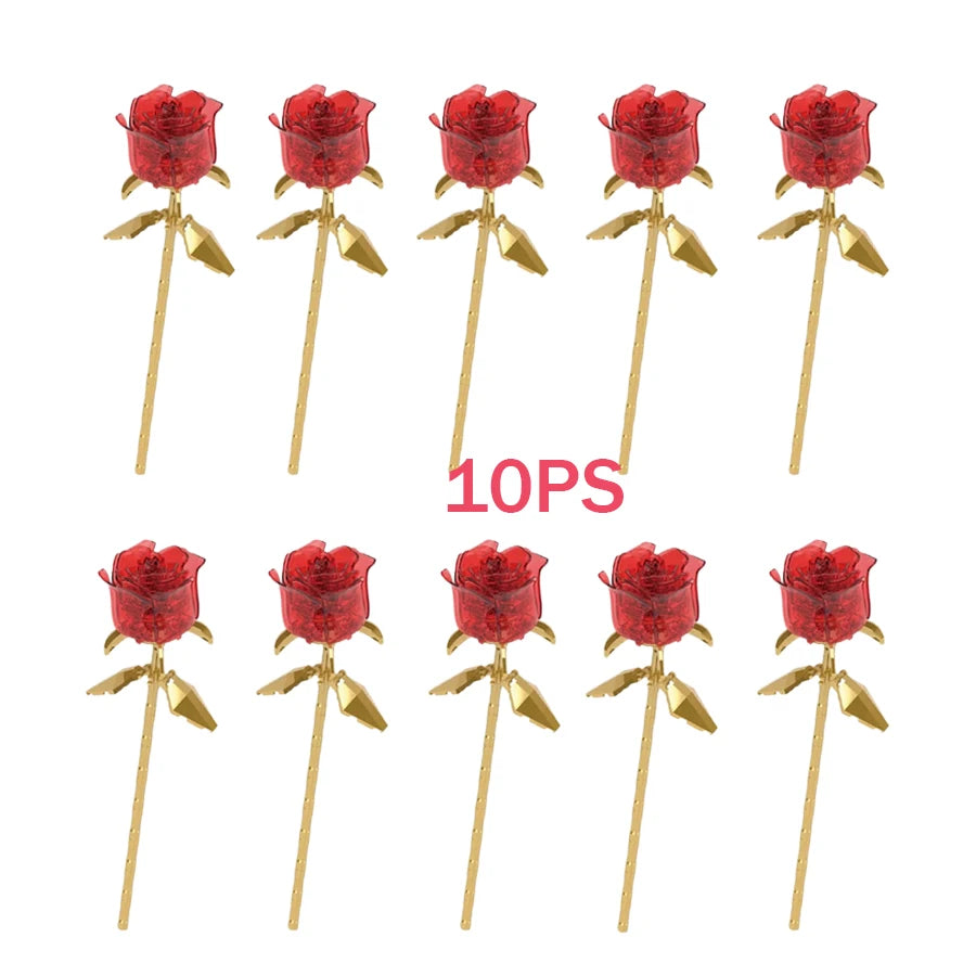 Eternal Rose Bouquet Building Block Set | OWNLUXE