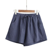 Linen High-Waist Sport Shorts | OWNLUXE