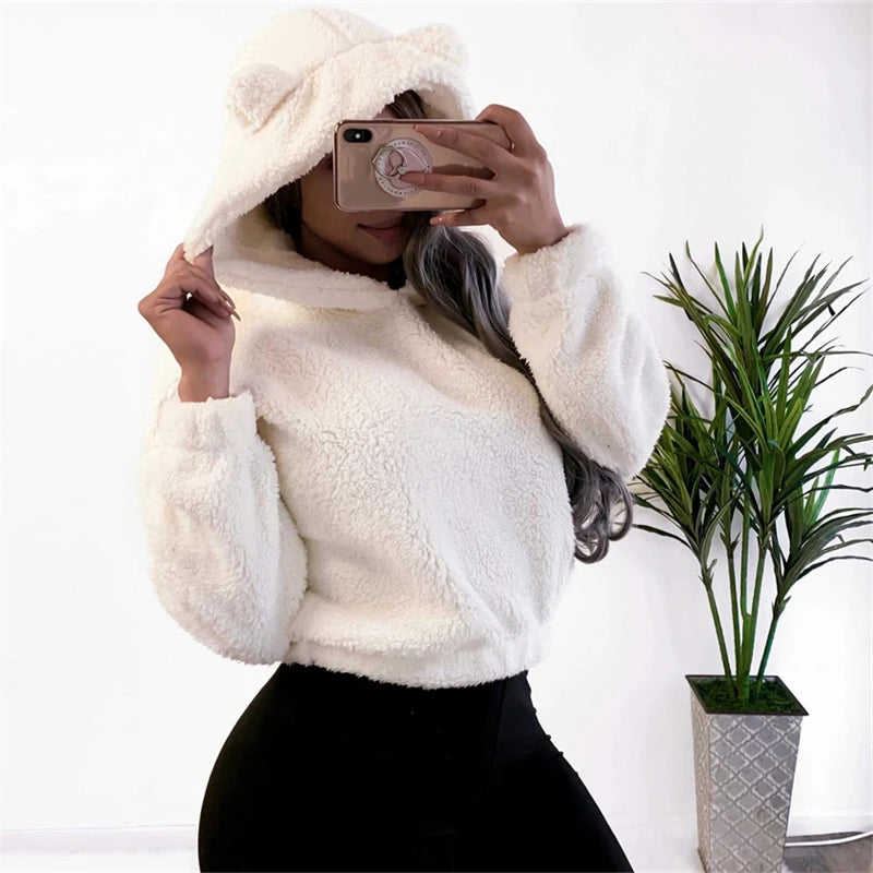 Relaxed-Fit Hooded Long-Sleeve Sweater | OWNLUXE