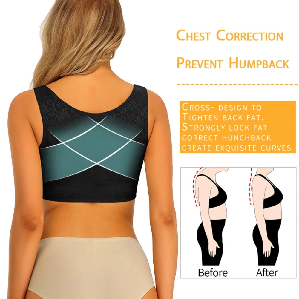 Upper Arm Shaper Top with Posture Corrector Vest