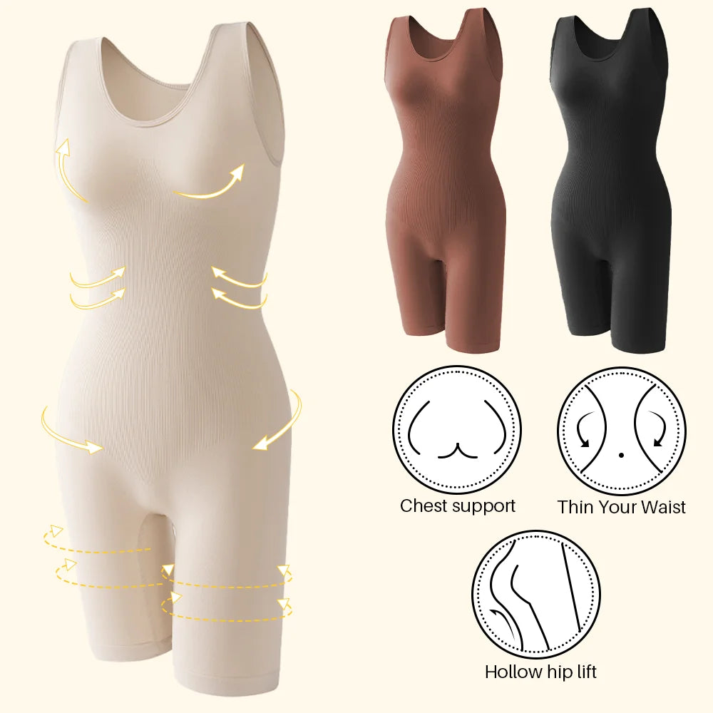 Firm Control Shaping Bodysuit – Wire‑Free, Cupless Shapewear