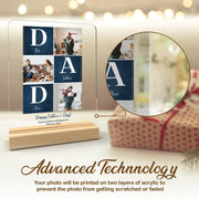 Father’s Day Acrylic Photo Frame – Clear Modern Keepsake