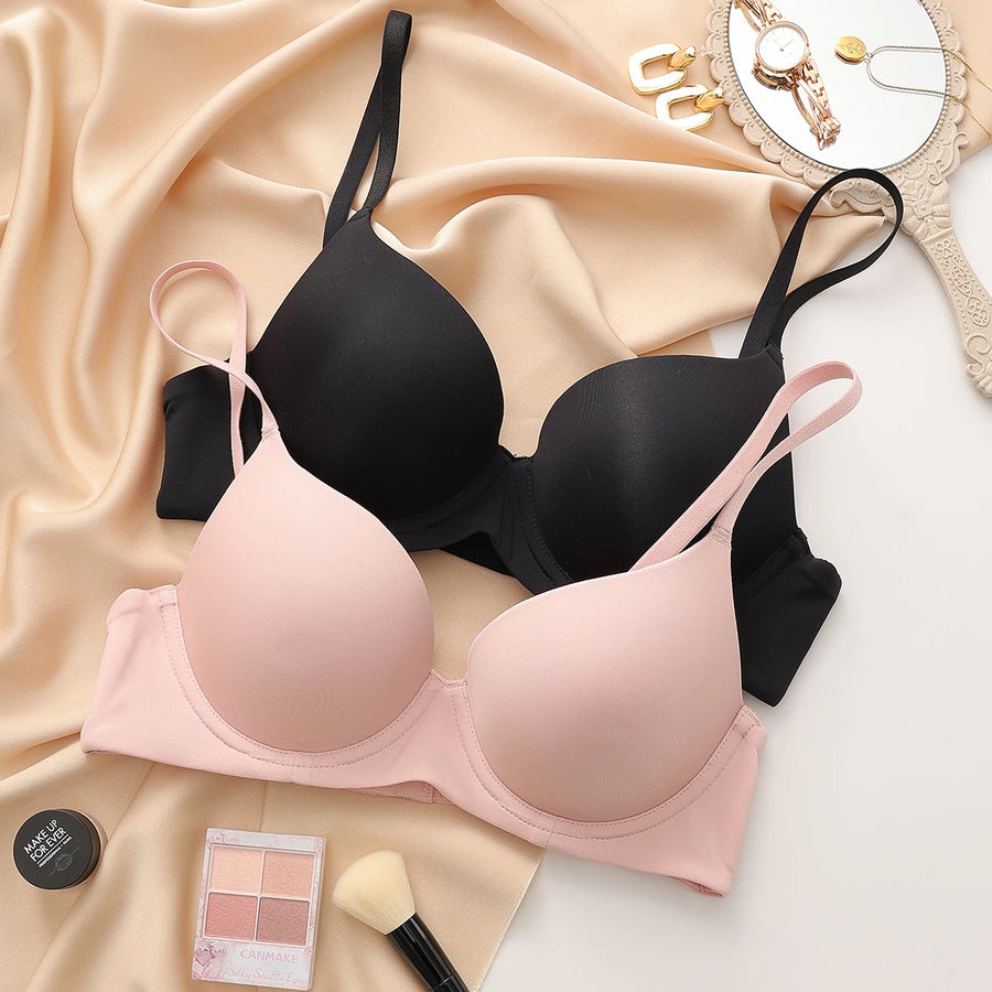 Seamless Extended-Size Cotton Push-Up Bra | OWNLUXE