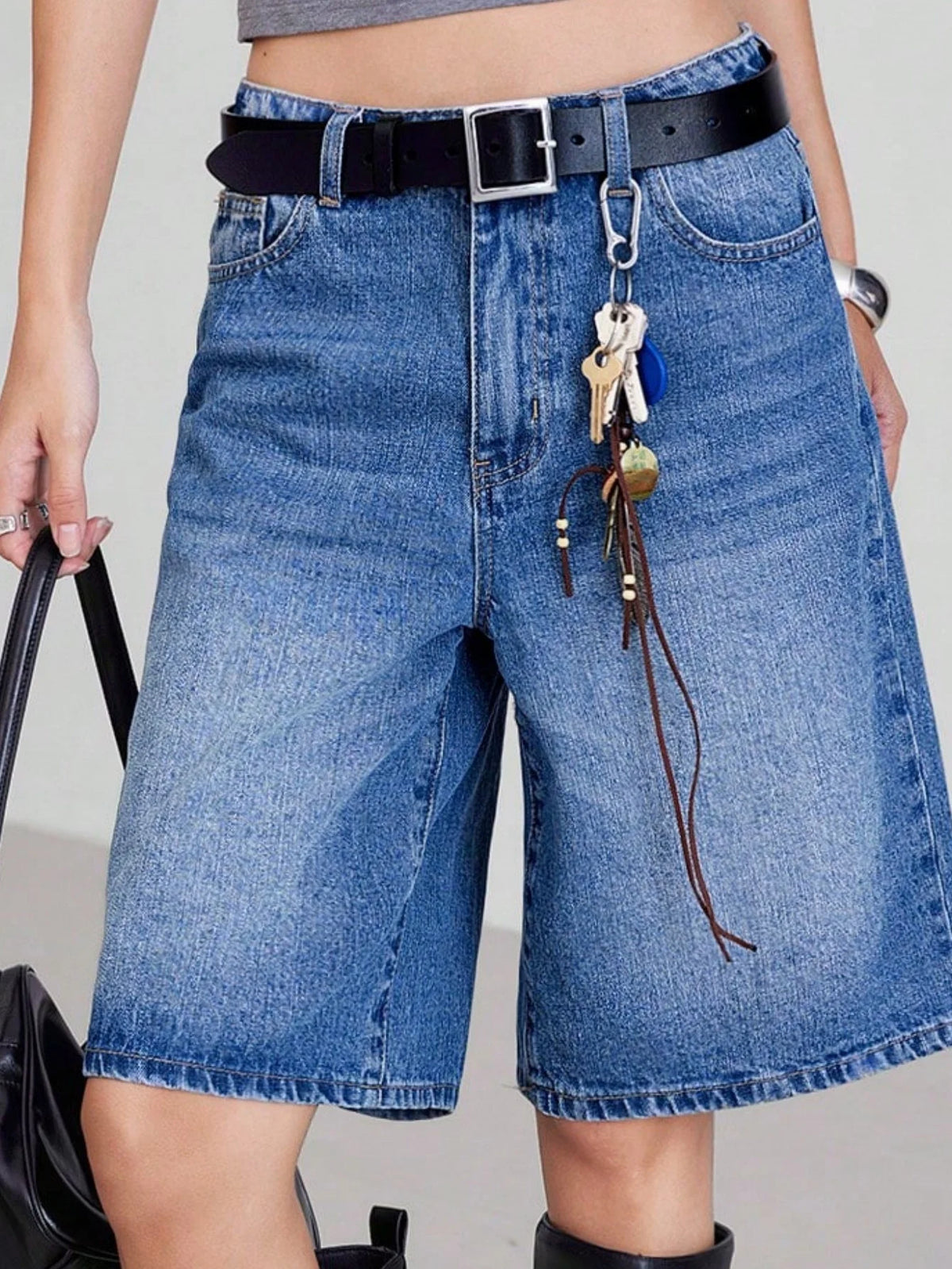 Women's Denim Retro Shorts – Shop at OWNLUXE