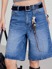 Women's Denim Retro Shorts – Shop at OWNLUXE