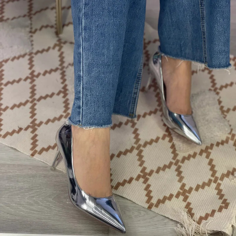 Women's Stiletto High-Heel Pumps (Bronze 7 5Cm) | OWNLUXE