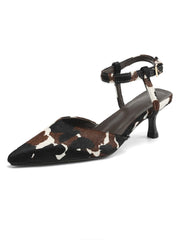 Cross-Tied Ankle-Strap Heeled Sandals – 5cm Slim Heel Summer Shoes