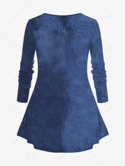 Printed Casual Lounge Set for Women – Full Sleeves