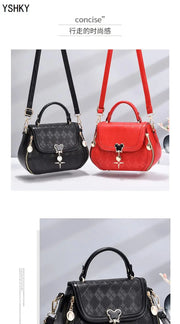 Genuine Leather Tote Bag - Bow Detail Bucket Bag
