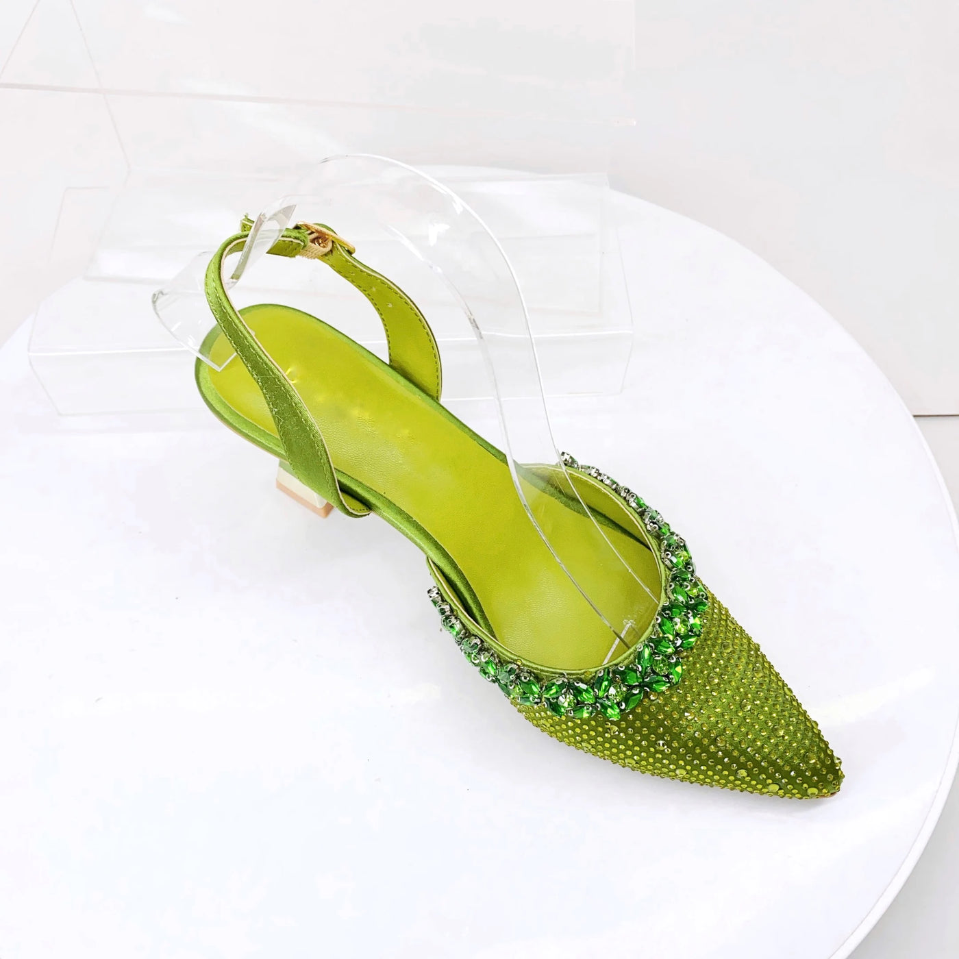 Crystal Sandals and Clutch Bag Set – Rhinestone Party Heels