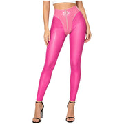 Women's Y2K Glossy Red PU Leather Leggings | OWNLUXE