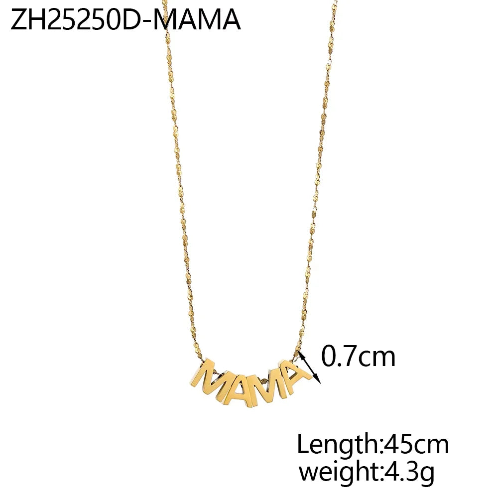 Mama Letter Necklace – Meaningful Everyday Gift (Style 1) | OWNLUXE