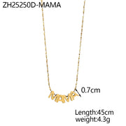 Mama Letter Necklace – Meaningful Everyday Gift (Style 1) | OWNLUXE